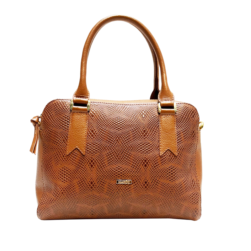 BOLSO CON BANDOLERA AJUSTABLE Y DESMONTABLE EN CUERO PARA MUJER
