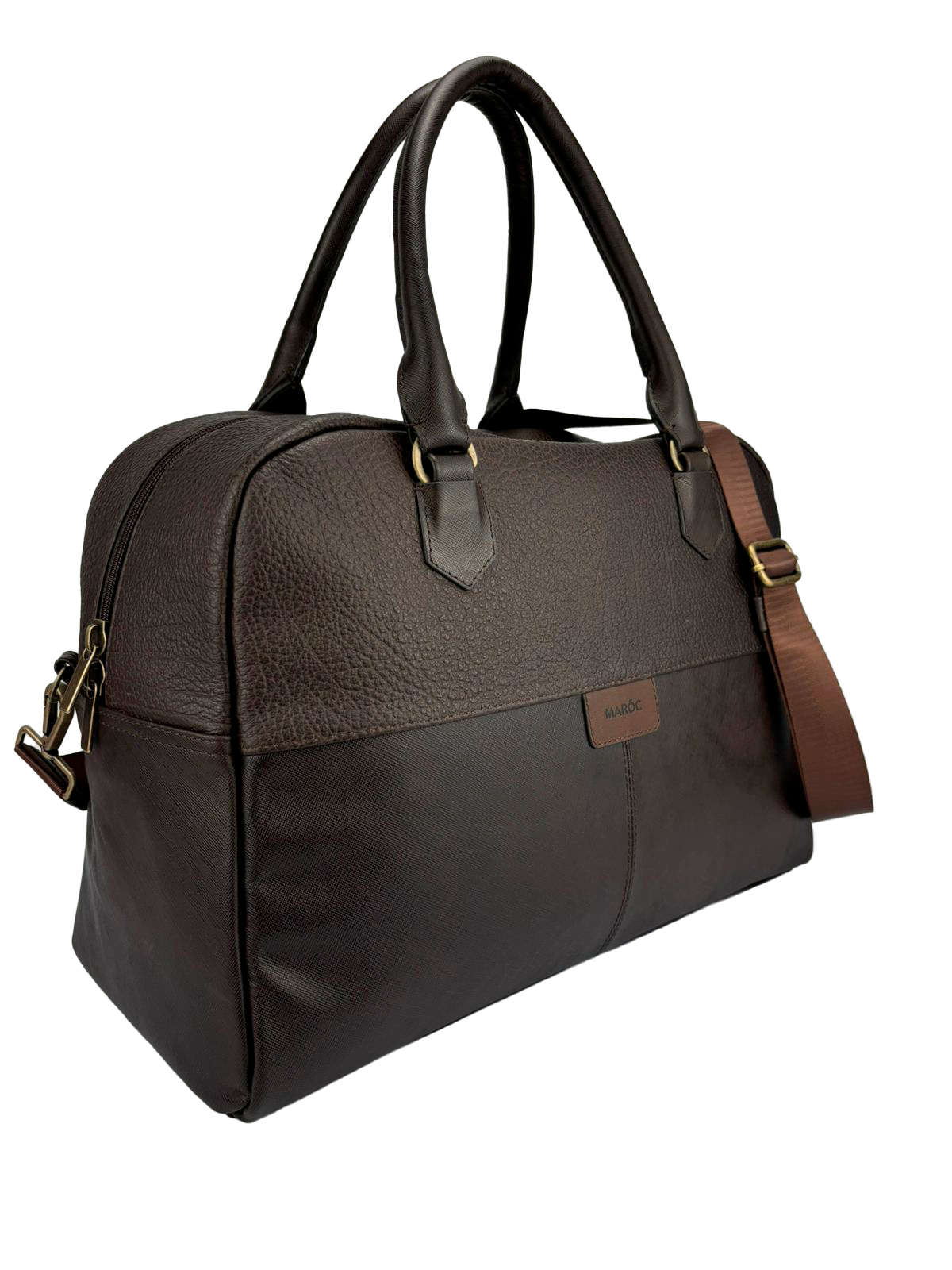 WEEKEND TRAVEL BRIEFCASE IN ENGRAVED LEATHER MARRUECOS 1986 es MAR C TIENDA ONLINE OFICIAL