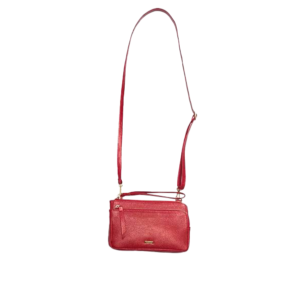 BOLSO MANOS LIBRES DOS COMPARTIMENTO EN CUERO PARA MUJER