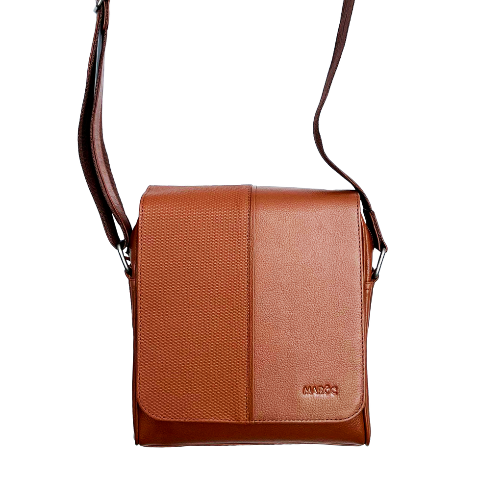 Bolso manos best sale libres cuero hombre