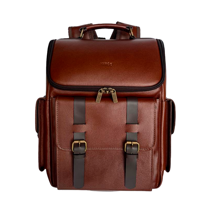 MORRAL EN CUERO VACUNO GRABADO UNISEX