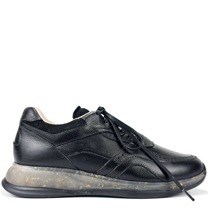 Tenis En Cuero Para Hombre Tenis Volture Cuero Negro By Belfort®