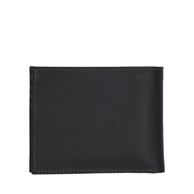 Billetera cuero hombre con tarjetero hot sale