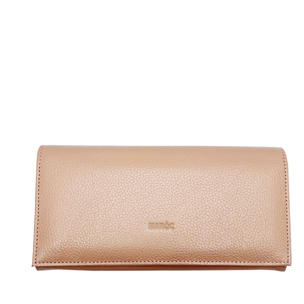 BILLETERA EN CUERO GRABADO PARA MUJER
