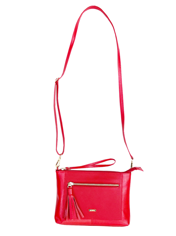 BOLSO MULTIFUCIONES EN CUERO PARA MUJER (MANOS LIBRES, SOBRE, CANGURO)