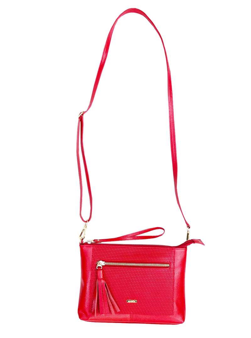 BOLSO MULTIFUCIONES EN CUERO PARA MUJER (MANOS LIBRES, SOBRE, CANGURO)