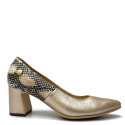 ZAPATO TACÓN MUJER  EN CUERO